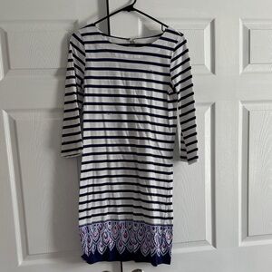 Lilly Pulitzer Striped Dress with Pink Accents